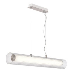 Подвесной светильник ST-Luce SL2010.103.01 D12 см L87 см 33W никель/стекло