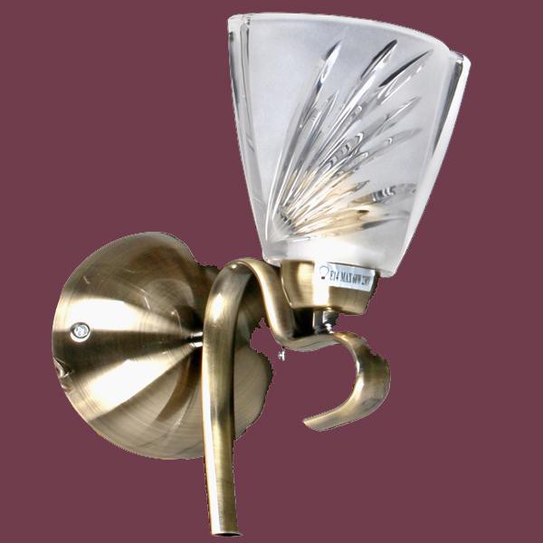 Бра Максисвет Еврокаркасы 03016W/1 ANTIQUE BRASS(Ск)