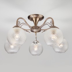 Потолочный светильник  Eurosvet Kristin 30139/5 античная бронза