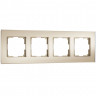 Рамка на 4 поста Senso (шампань, стекло soft-touch) Werkel W0043111