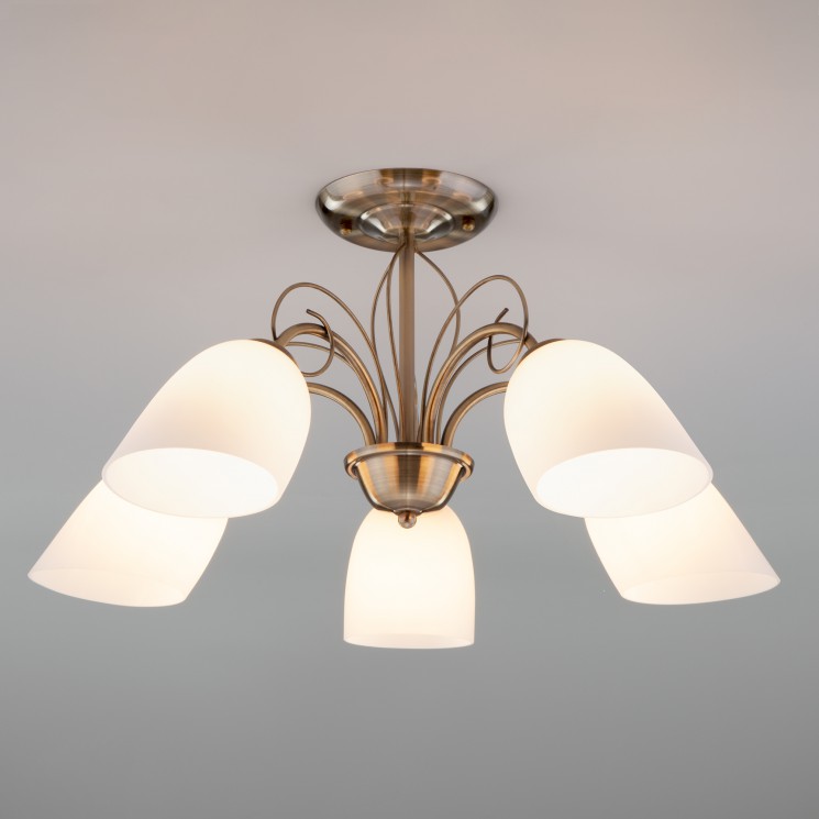 Потолочный светильник  Eurosvet Stefanie 30107/5 античная бронза