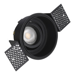 Встраиваемый светильник ST Luce Черный GU10 1*50W IP20 D91,5xH5,2 220V Без ламп      ST262.408.01