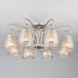 Потолочная люстра Eurosvet 60065/8 серебро Liona