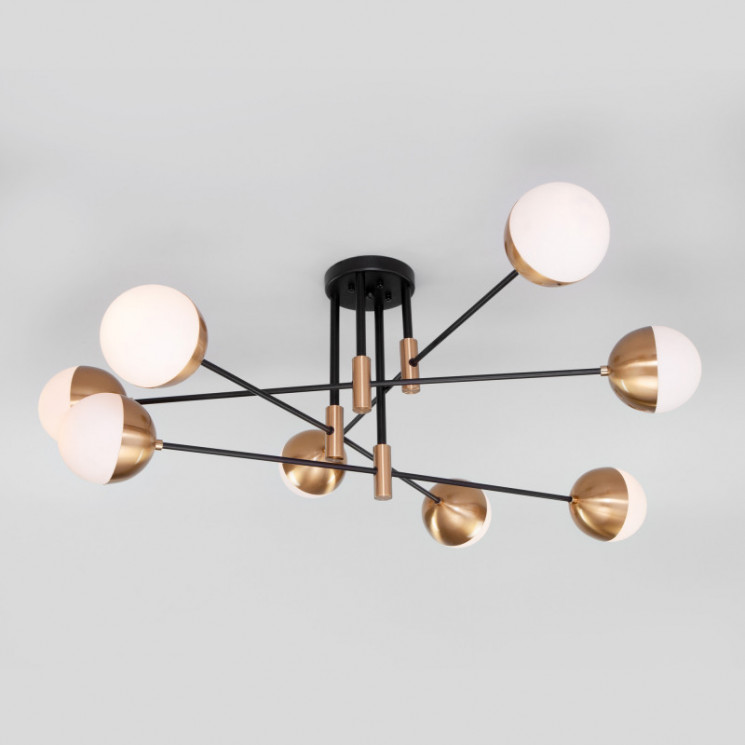 Люстра на штанге Eurosvet 70129/8 латунь NUVOLA