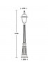 Уличный фонарный столб YAOHUALUX 91111fL Bl FARO-FROST L