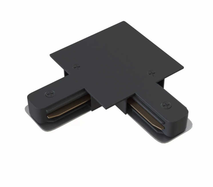 Трековый угловой соединитель однофазный CITY-V 2TRA 220V Черный 20943