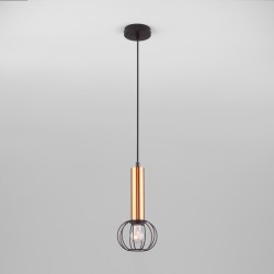 Подвесной светильник Eurosvet Parker 50178/1 черный/бронза