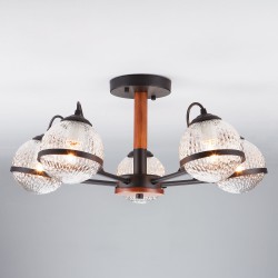 Потолочный светильник Eurosvet 70081/5 черный Livia