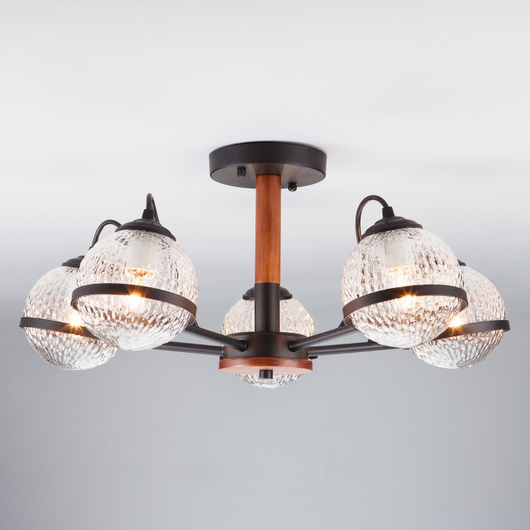 Потолочный светильник Eurosvet 70081/5 черный Livia