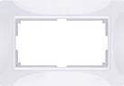 Рамка для двойной розетки белый, basic Werkel W0082001 (WL03-Frame-01-DBL-white Snabb basic)