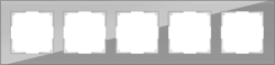 Рамка на 5 постов серый,стекло Werkel W0051115 (WL01-Frame-05 Favorit)