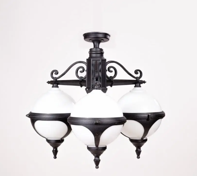 Уличный подвесной светильник Vena 88470A/3 Bl opal