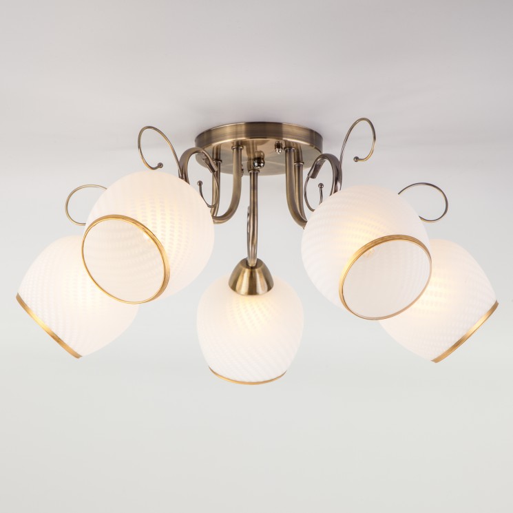 Потолочный светильник  Eurosvet Brooksy 30159/5 античная бронза