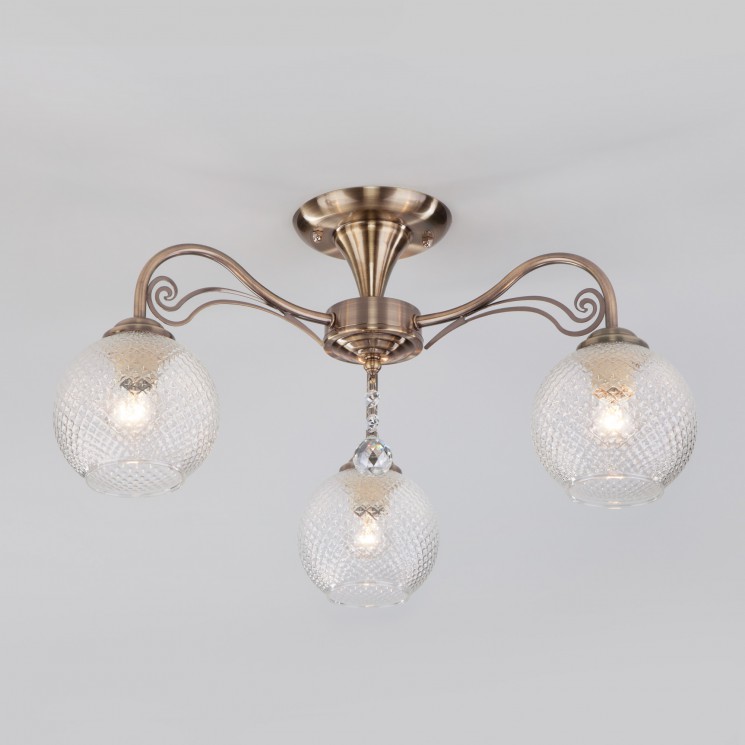 Потолочный светильник  Eurosvet Kristin 30139/3 античная бронза