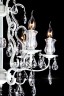 Подвесной светильник  Eurosvet Blossom 10077/6 глянцевый белый/прозрачный хрусталь Strotskis