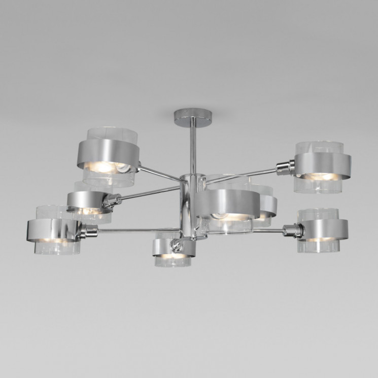 Люстра на штанге Eurosvet 70127/8 хром Arcada