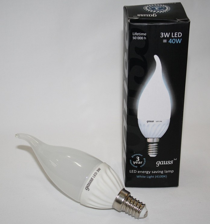 Лампа Gauss LED ЕВ104301203 Ceramic 3W E14 4100K