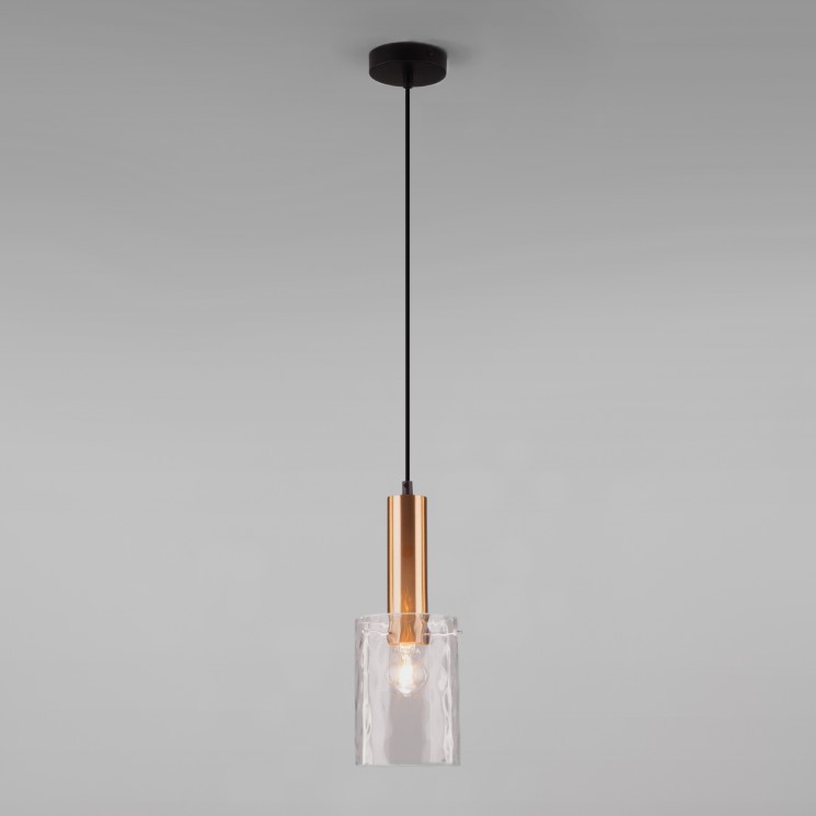 Подвесной светильник Eurosvet Asti 50177/1 черный/бронза