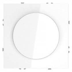 Светорегулятор встраиваемый S70 поворотно-нажимной 600 Вт, VOLTUM VLS070301 белый глянец