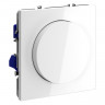 Светорегулятор встраиваемый S70 поворотно-нажимной 600 Вт, VOLTUM VLS070301 белый глянец