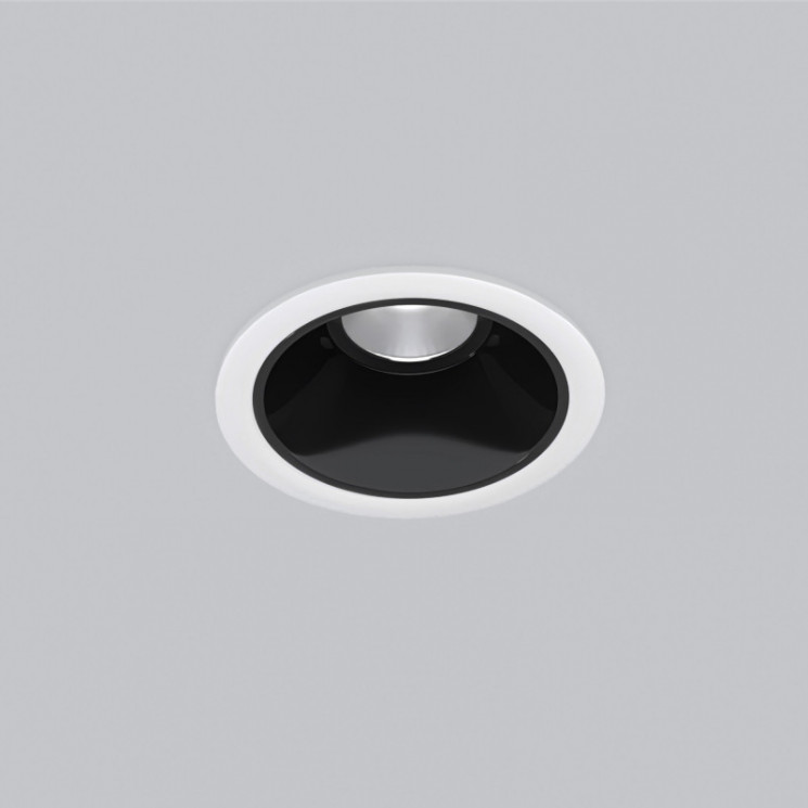 Встраиваемый светильник Elektrostandard 25081/LED 8W 4200K белый/чёрный жемчуг Osti