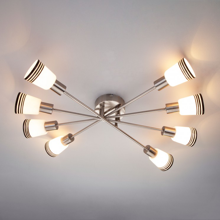 Потолочный светильник Eurosvet 30132/8 сатин-никель Jenna