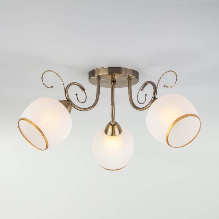 Потолочный светильник  Eurosvet Brooksy 30159/3 античная бронза