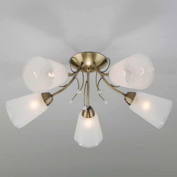 Потолочный светильник  Eurosvet Patrice 30150/5 античная бронза