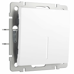 Выключатель одноклавишный с подсветкой (белый матовый) W1110161 Werkel