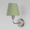Настенный светильник с тканевым абажуром Eurosvet 60153/1 никель Milos