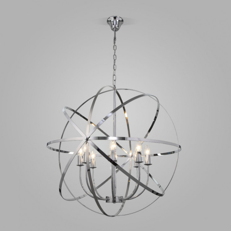 Подвесная люстра Eurosvet 60139/8 хром SANTI