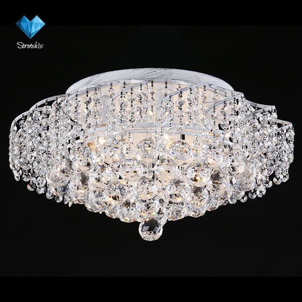 Люстра Eurosvet 16017/9 белый с серебром Strotskis