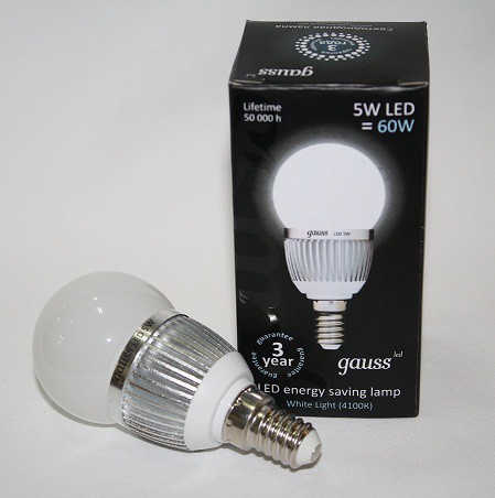 Лампа Gauss LED ЕВ105101205 Globe 5W E14 4100K