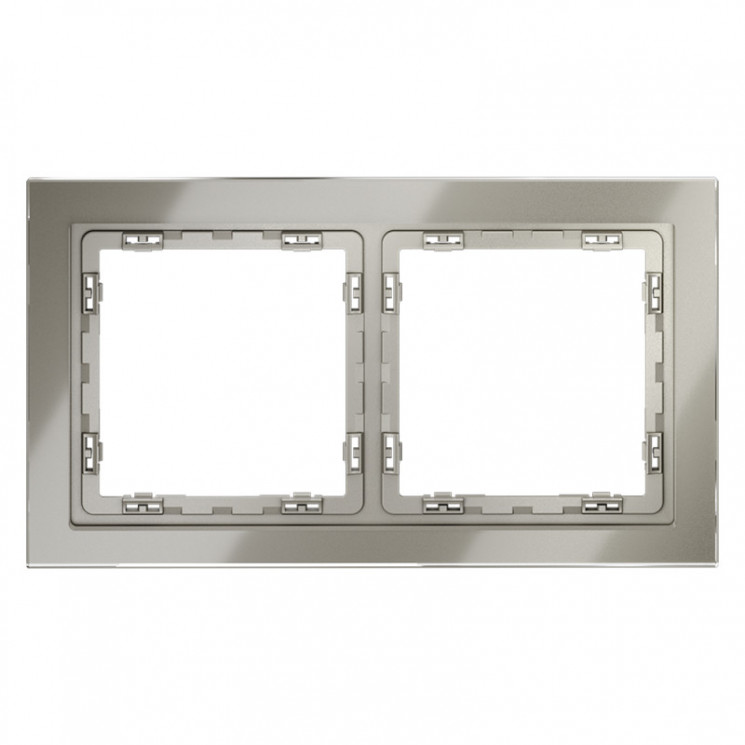 Рамка 2 поста VOLTUM VLS110204 шелк