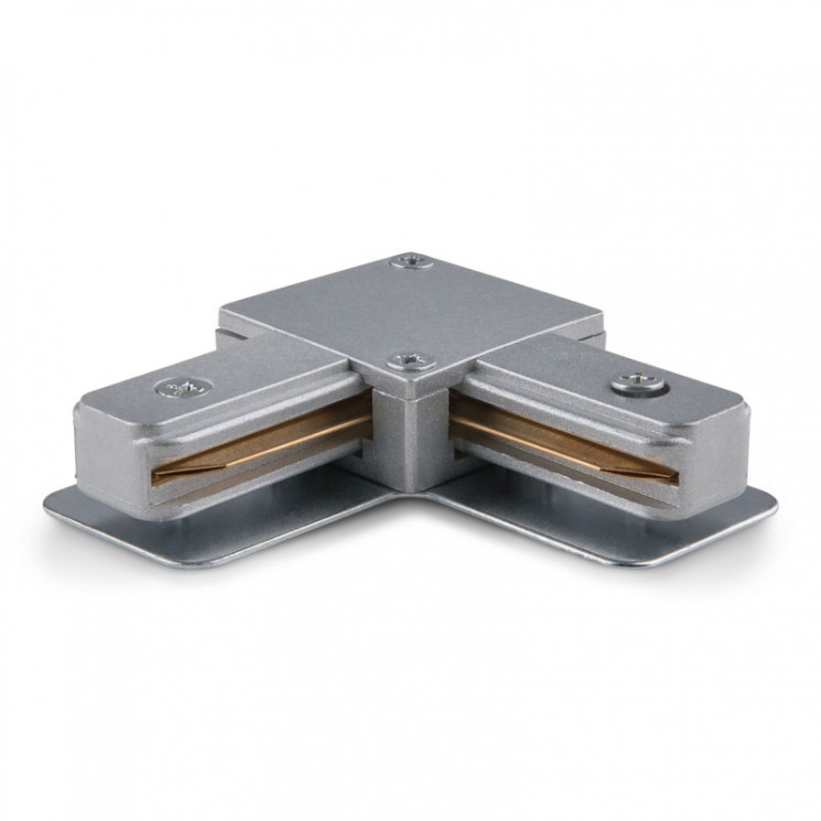 Коннектор Elektrostandard TRC-1-1-L-CH / Коннектор угловой для однофазного шинопровода Track Silver