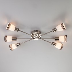 Потолочный светильник Eurosvet 30132/6 сатин-никель Jenna