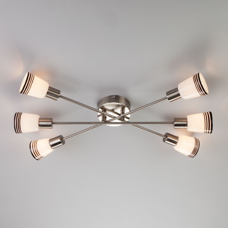 Потолочный светильник Eurosvet 30132/6 сатин-никель Jenna