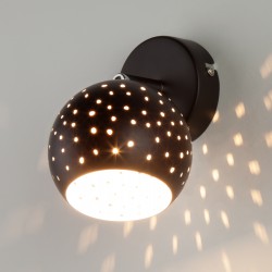 Настенный светильник Eurosvet 20059/1 черный Shadow