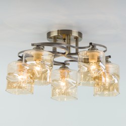 Потолочный светильник  Eurosvet Brice 30158/5 античная бронза