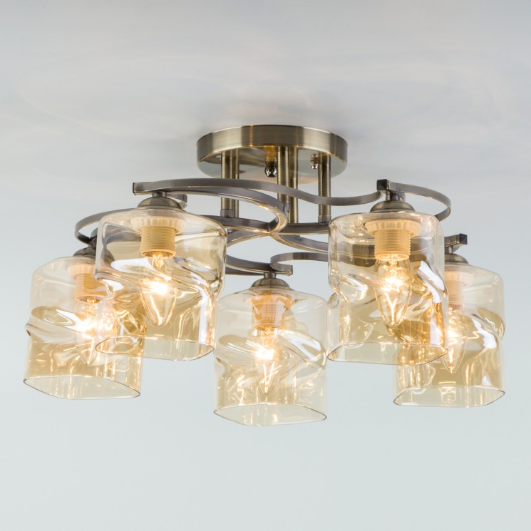 Потолочный светильник  Eurosvet Brice 30158/5 античная бронза