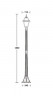 Уличный фонарный столб YAOHUALUX 91108fS Bl FARO-FROST S