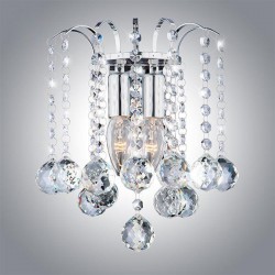 Бра Eurosvet 3299/2 хром/прозрачный хрусталь Strotskis