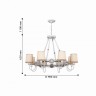 Люстра подвесная Favourite 2495-8PC Fiona