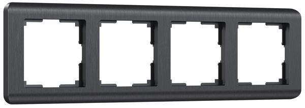 Рамка на 4 поста Werkel Stream Графит W0042104