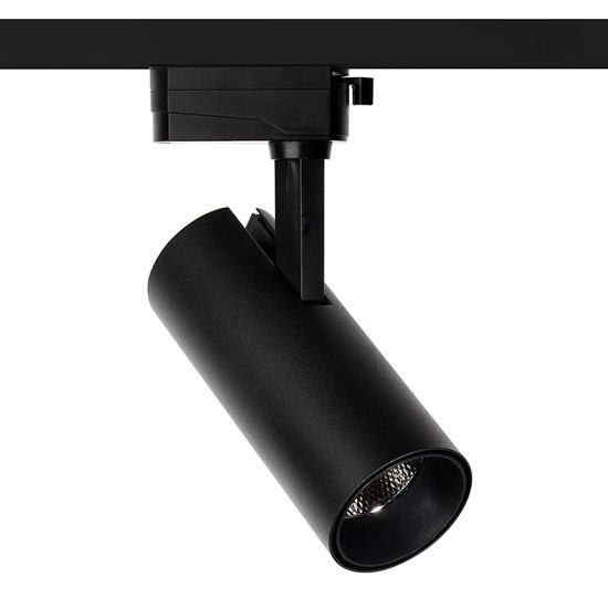 Трековый светильник CITY 10W Белый 4000К CRI85, Угол света 36° Черный корпус 2TRA Однофазный
