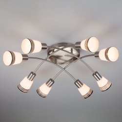 Потолочный светильник Eurosvet 30131/8 сатин-никель Jenna