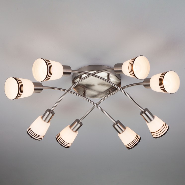 Потолочный светильник Eurosvet 30131/8 сатин-никель Jenna