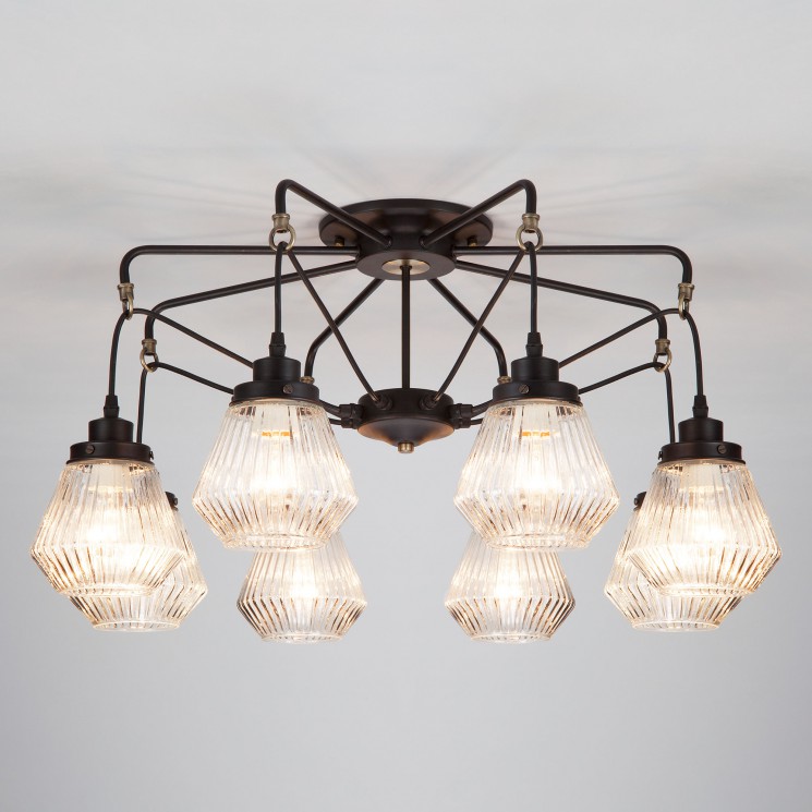 Потолочный светильник Eurosvet 70078/8 черный Fregata