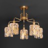 Потолочный светильник  Eurosvet Scoppio 10101/5 перламутровое золото/прозрачный хрусталь Strotskis