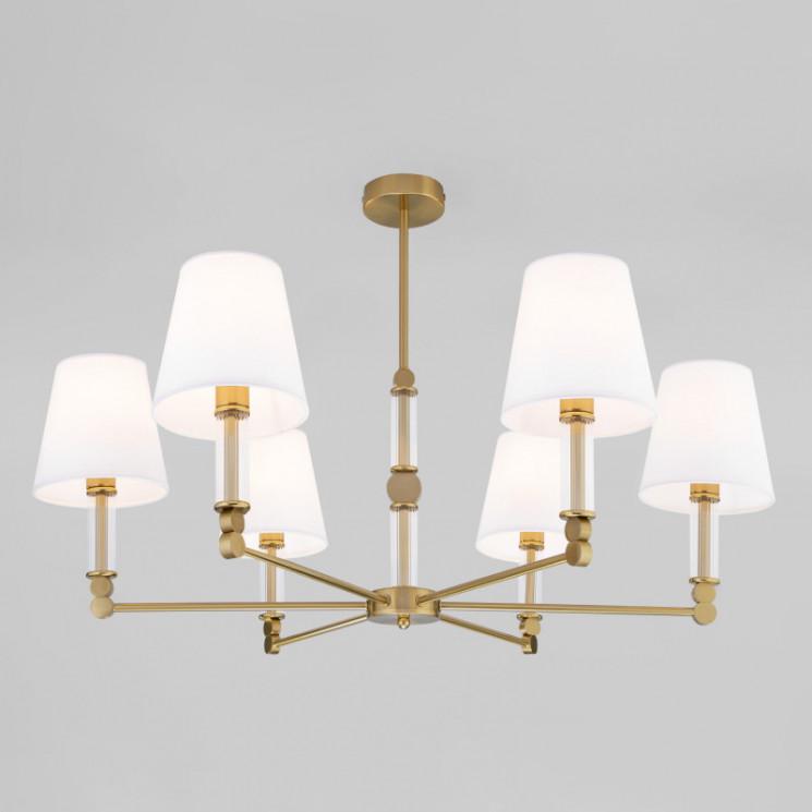 Люстра на штанге Eurosvet 60145/6 латунь Conso